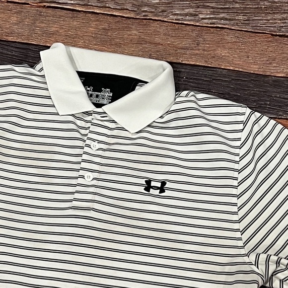 Mens Under Armour Heat Gear Loose Polo Golf Tennis Shirt - Picture 3 of 4